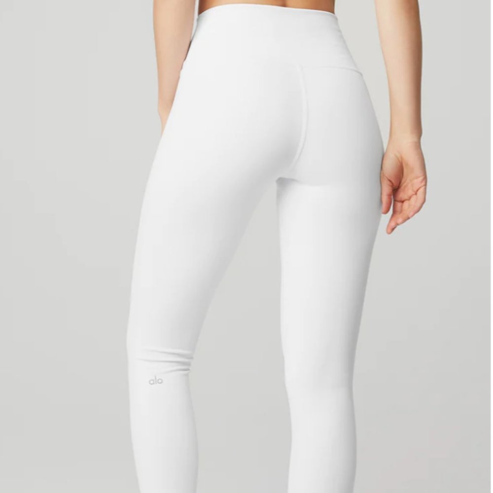 Alo - WHITE HIGH-WAIST AIRBRUSH LEGGING